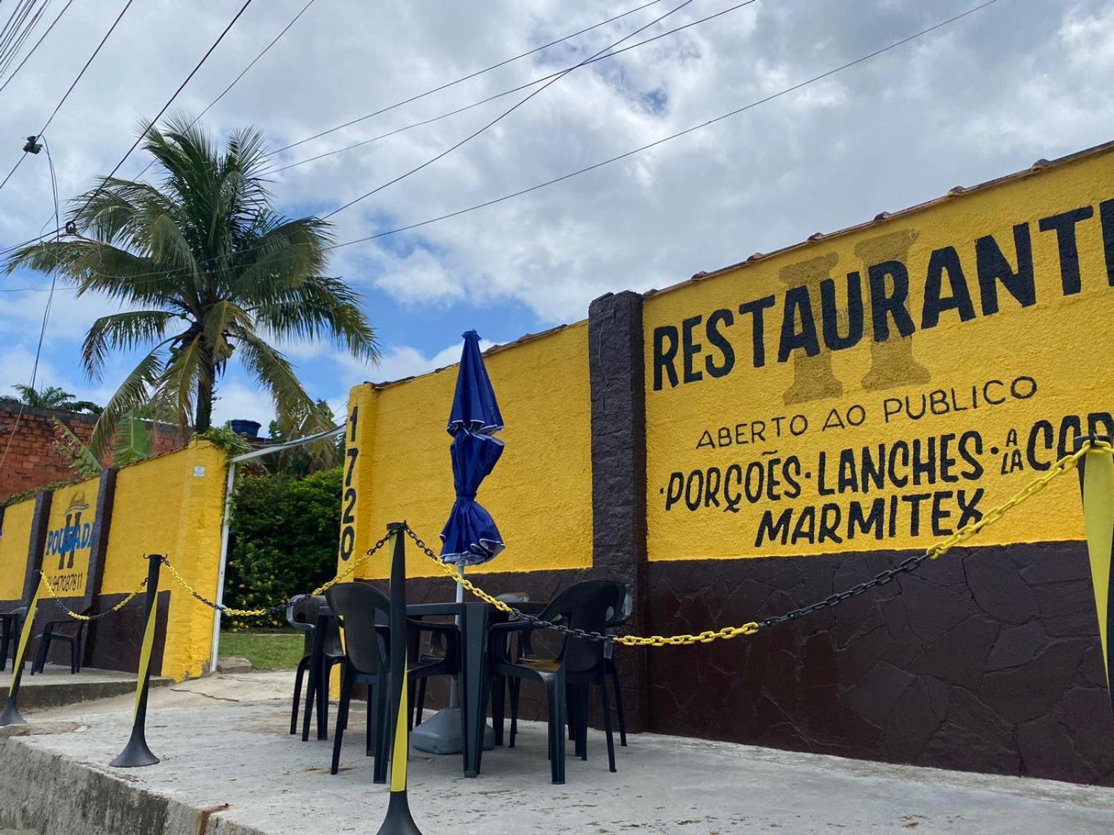 Pousada E Restaurante Frente Mar H 瓜鲁雅 外观 照片